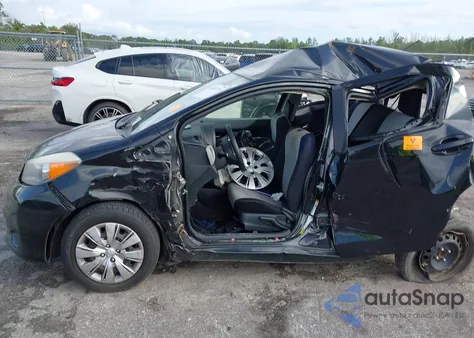 2013 Toyota Yaris Le from USA, damaged, VIN JTDKTUD34DD550845